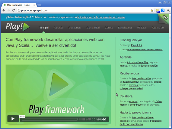 Play Framework in Spanish